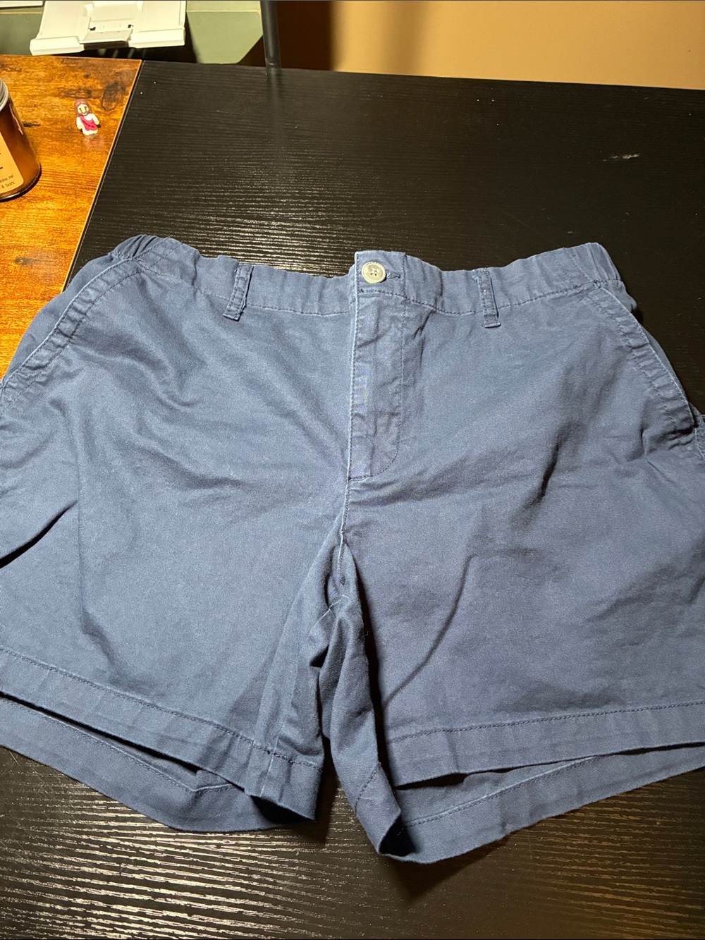 Old Navy Men's Dark Blue Flat Front Shorts